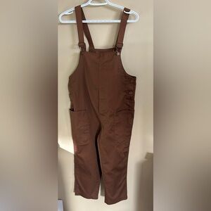 Cookmans Brown Overalls with Adjustable Straps and Pockets